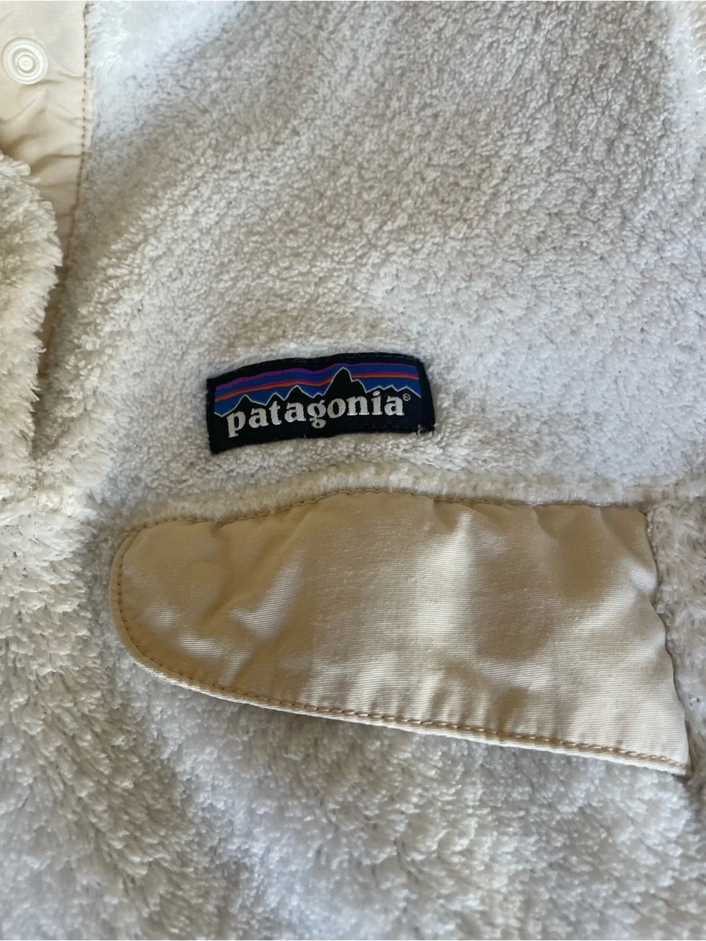 Patagonia Re-Tool Snap-T Pullover Fleece Women’s XS White Birch Snap Neck Cozy - Picture 4 of 4